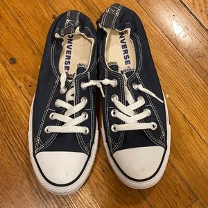 Converse slip on sneakers, Size 8, Navy